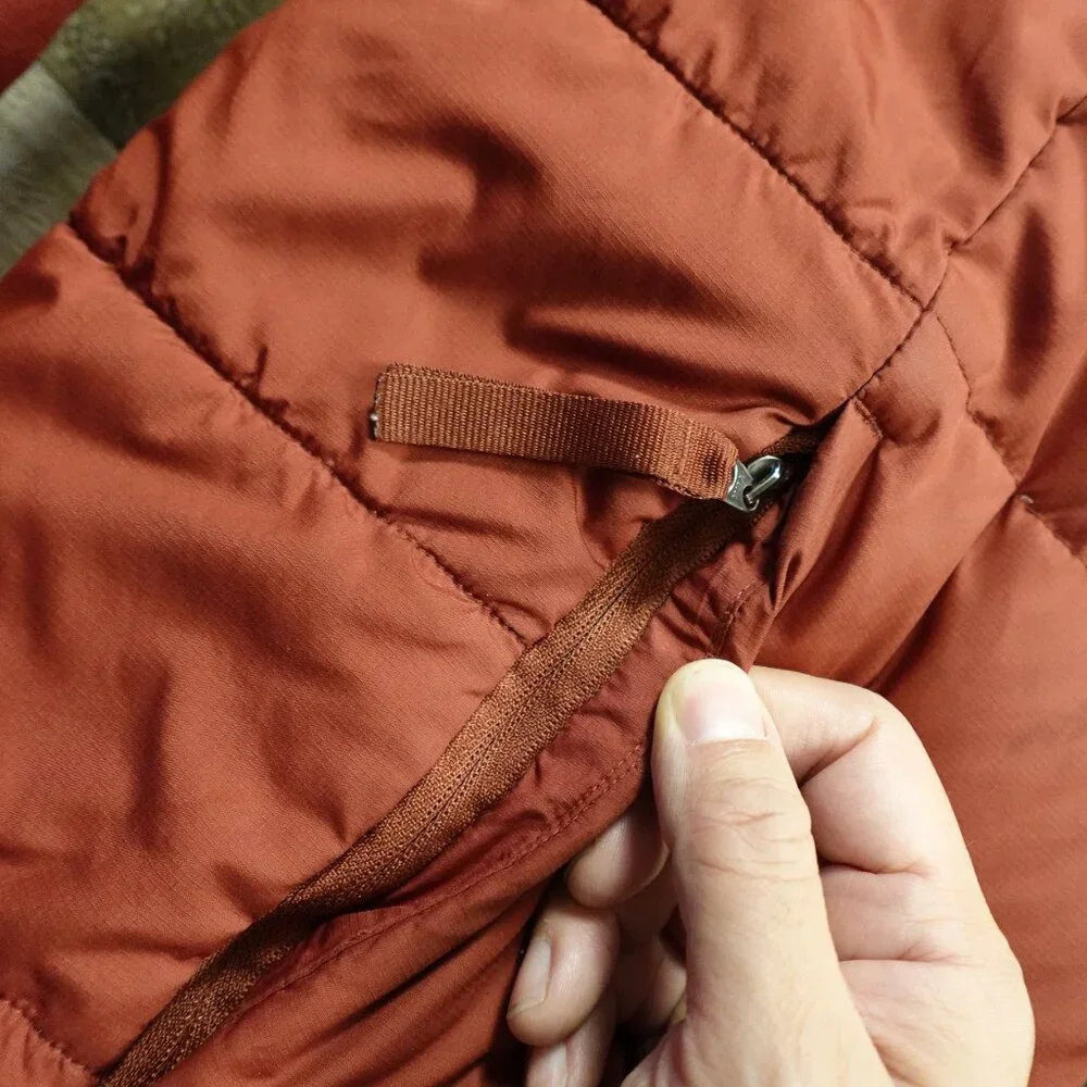 The North Face Roxborough Luxe Hooded Jacket Men’s‎ Small Burgundy Black Puffer